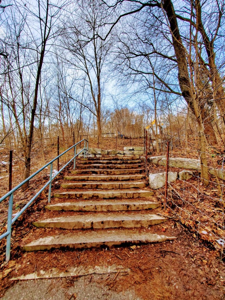 Blythwood Road staircase entrance to Sherwood Park, Midtown Toronto