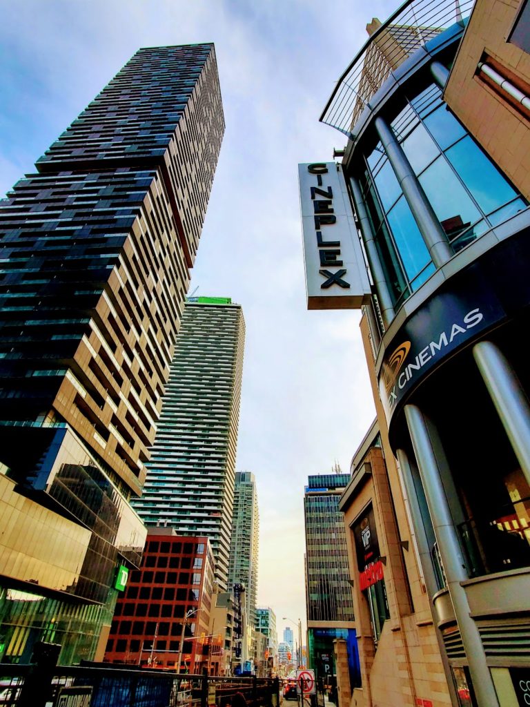 Yonge and Eglinton Area shot of street and buildings